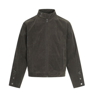 Y2K Jacket Solid Stand Collar
