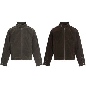 Y2K Jacket Solid Stand Collar