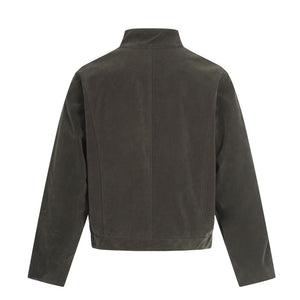 Y2K Jacket Solid Stand Collar