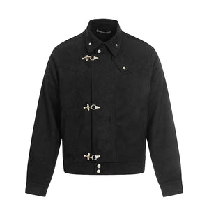 Y2K Jacket with Airplane Buckle