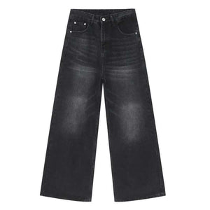 Y2K Jeans Button Pockets Male