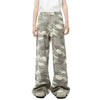 Y2K Jeans Camouflage Straight Bottom