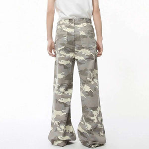 Y2K Jeans Camouflage Straight Bottom
