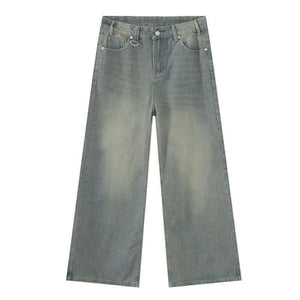 Y2K Jeans Camouflage Straight Bottom
