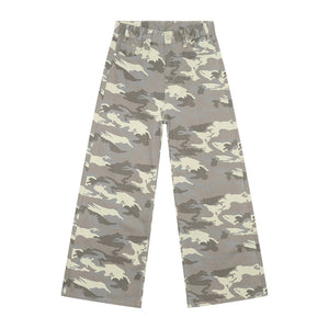 Y2K Jeans Camouflage Straight Bottom