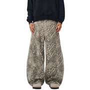 Y2K Jeans Leopard Print New