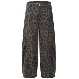 Y2k Jeans Leopard Print