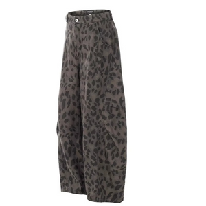 Y2k Jeans Leopard Print