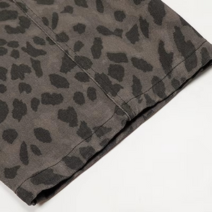 Y2k Jeans Leopard Print