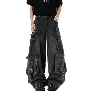 Y2K Jeans Multi Pockets Casual