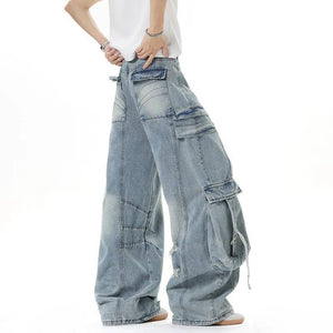 Y2K Jeans Multi Pockets Casual
