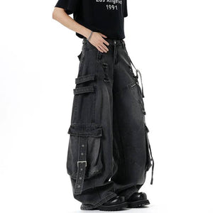 Y2K Jeans Multi Pockets Casual