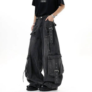 Y2K Jeans Multi Pockets Casual
