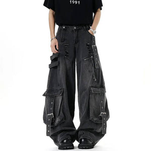 Y2K Jeans Multi Pockets Casual