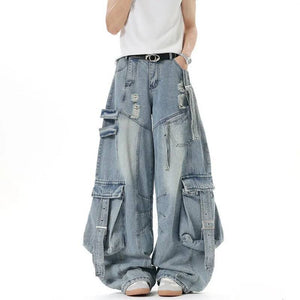 Y2K Jeans Multi Pockets Casual