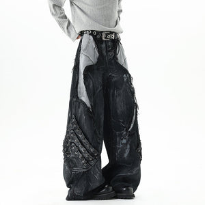 Y2K Men's Jeans Camouflage Printing
