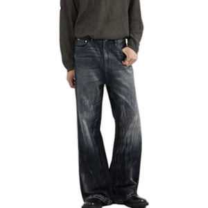 Y2K Jeans Washing Flared - product view on white background