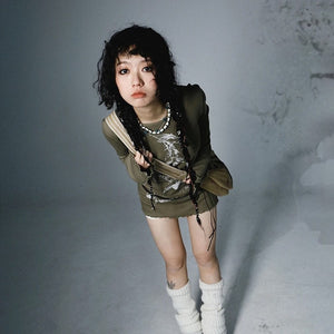 Y2k Knitted Tops Ribbed