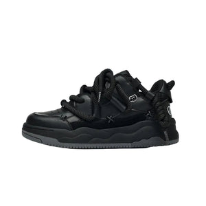 Y2K Leather Sneakers Shoes
