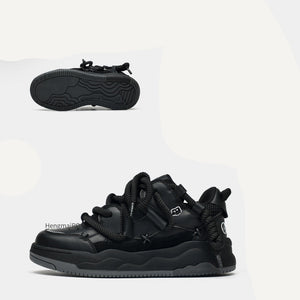 Y2K Leather Sneakers Shoes