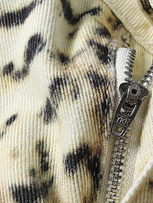 Y2K Leopard Print Jeans Women's