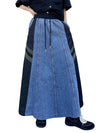 Y2K Long Denim Skirt