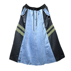 Y2K Long Denim Skirt