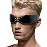 Gafas de sol cyberpunk de lujo Y2K 