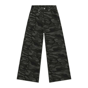 Y2K Men's Jeans Camouflage Printing