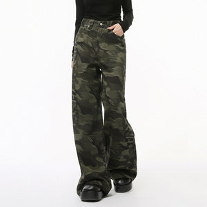 Y2K Men's Jeans Camouflage Printing