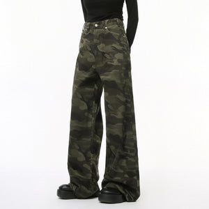 Y2K Men's Jeans Camouflage Printing