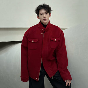 Y2K Men's Woolen Jackets
