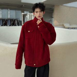 Y2K Men's Woolen Jackets
