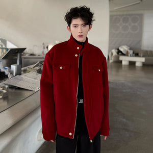 Y2K Men's Woolen Jackets