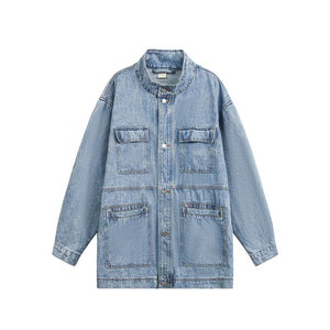 Y2K Multi Pockets Long Jackets