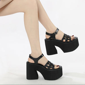 Y2K Open Toe Casual Shoes