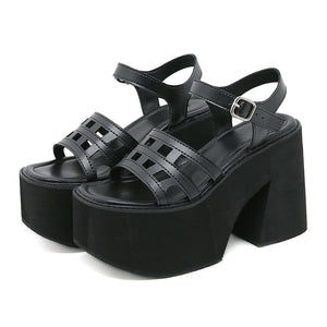 Y2K Open Toe Casual Shoes