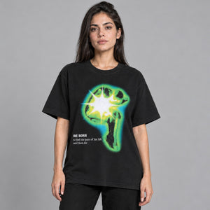 Y2K Oversized Graphic T Shirts – worn by a woman