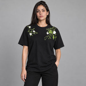 Y2K Pattern Shirt – worn by a woman