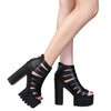 Y2K Peep Toe Sandals Shoes