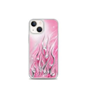 Y2K Pink Flames Phone Case