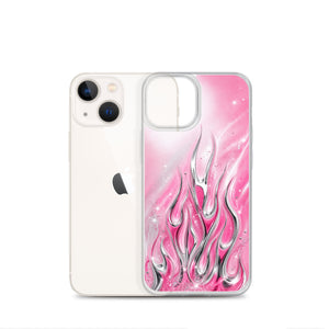 Y2K Pink Flames Phone Case