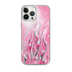Y2K Pink Flames Phone Case