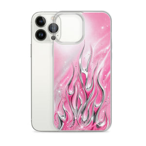 Y2K Pink Flames Phone Case