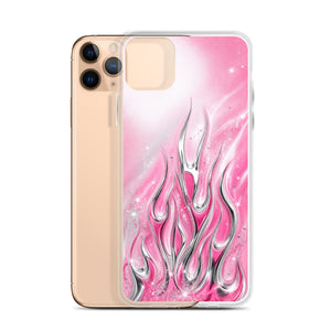 Y2K Pink Flames Phone Case