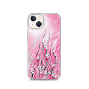 Y2K Pink Flames Phone Case