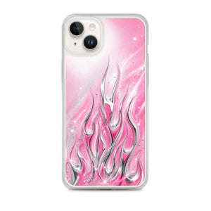 Y2K Pink Flames Phone Case