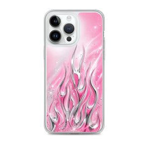 Y2K Pink Flames Phone Case
