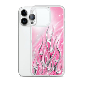 Y2K Pink Flames Phone Case