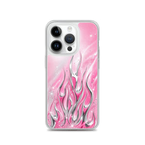 Y2K Pink Flames Phone Case